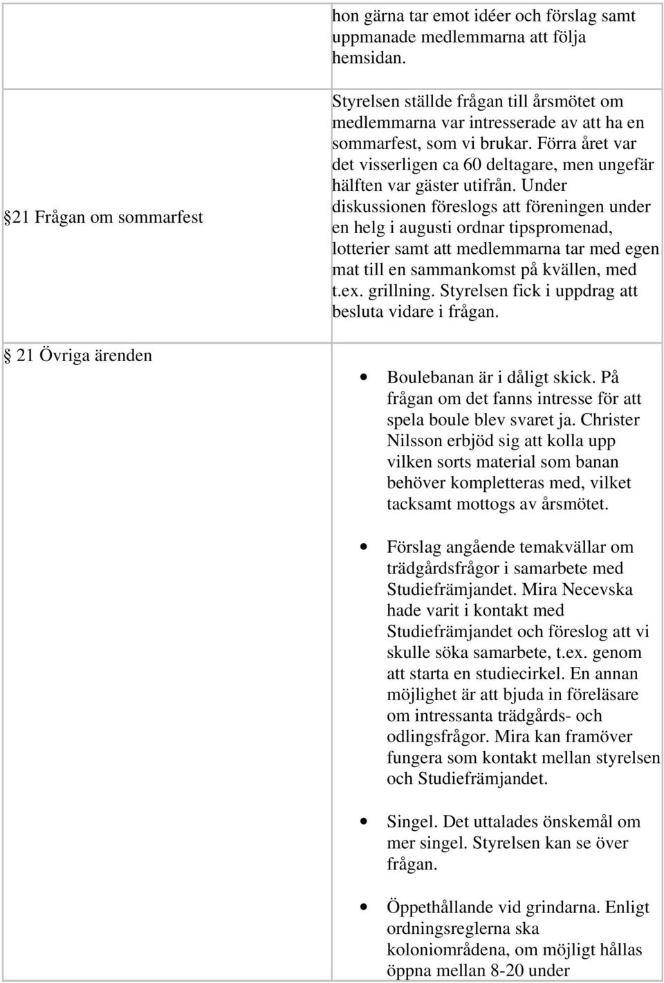 Förra året var det visserligen ca 60 deltagare, men ungefär hälften var gäster utifrån.