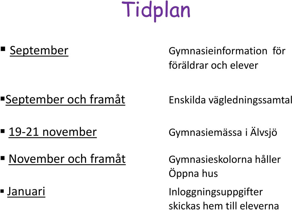 Enskilda vägledningssamtal Gymnasiemässa i Älvsjö