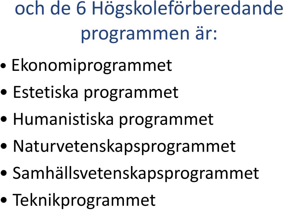 Humanistiska programmet