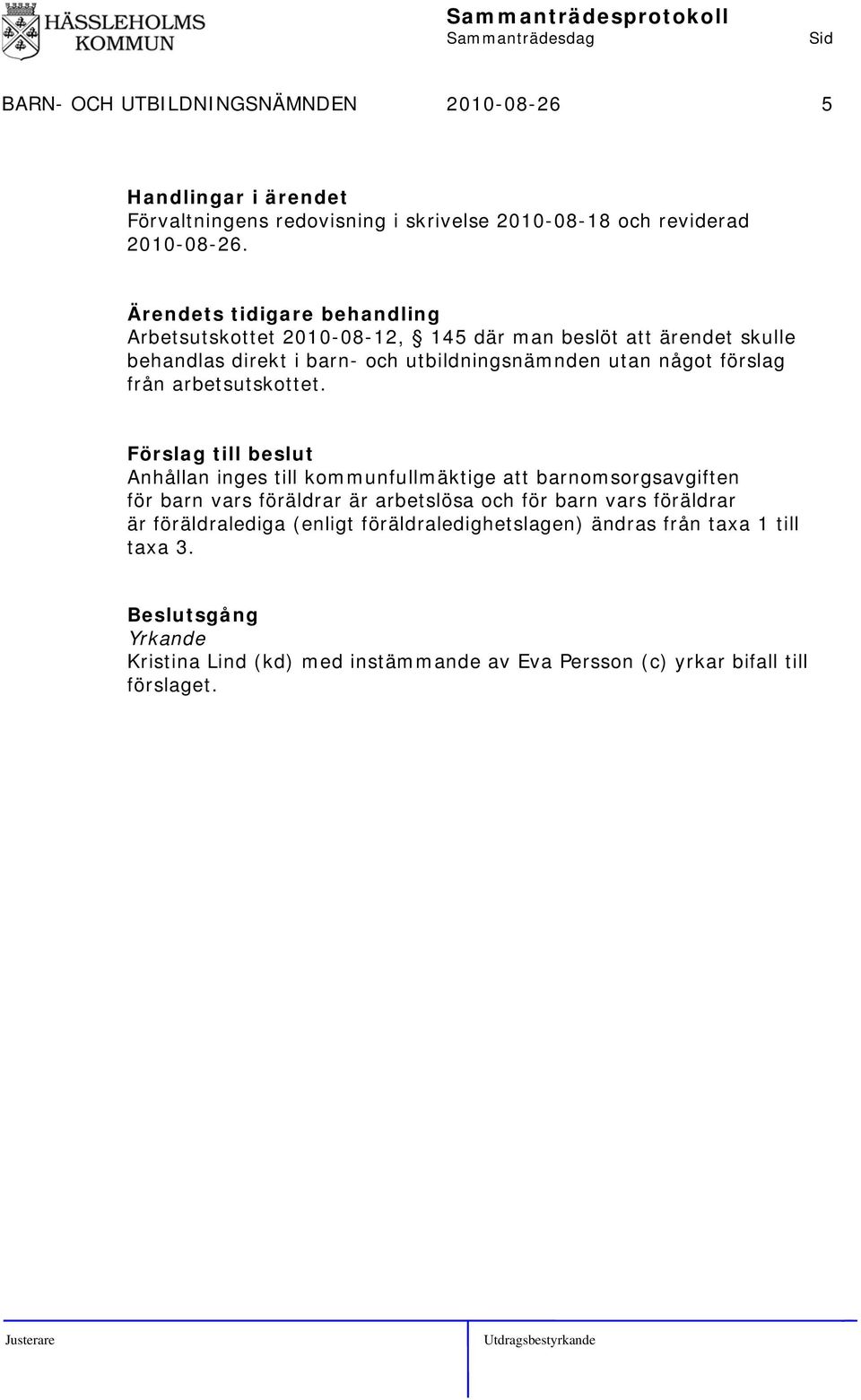 arbetsutskottet.