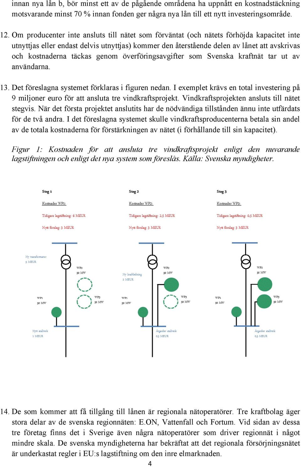 täckas genom överföringsavgifter som Svenska kraftnät tar ut av användarna. 13. Det föreslagna systemet förklaras i figuren nedan.
