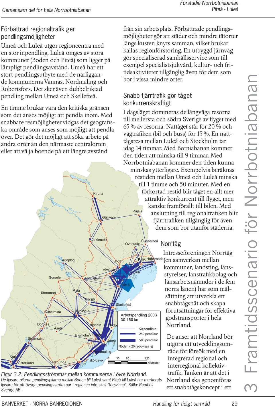 Förbättrade pendlingsmöjligheter gör att städer och mindre tätorter längs kusten knyts samman, vilket brukar kallas regionförstoring.