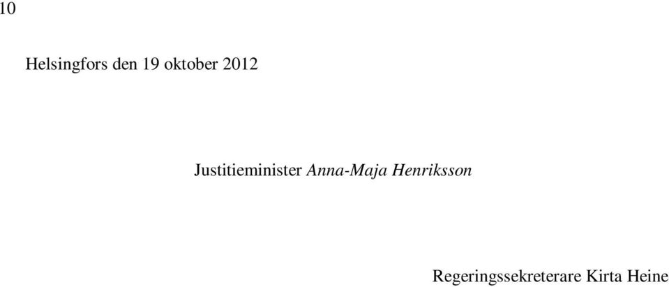 Justitieminister Anna-Maja