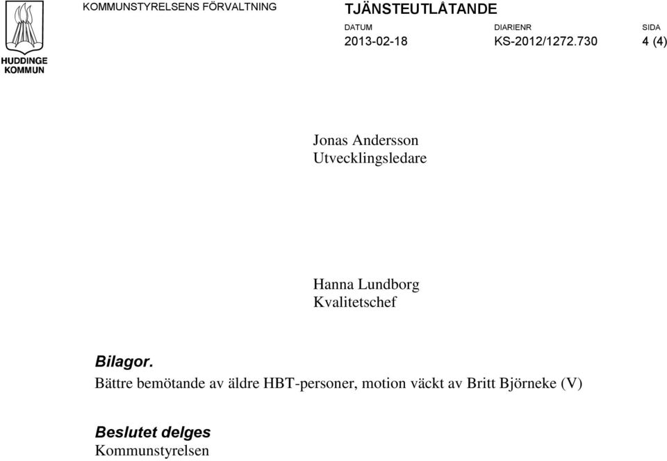Lundborg Kvalitetschef Bilagor.