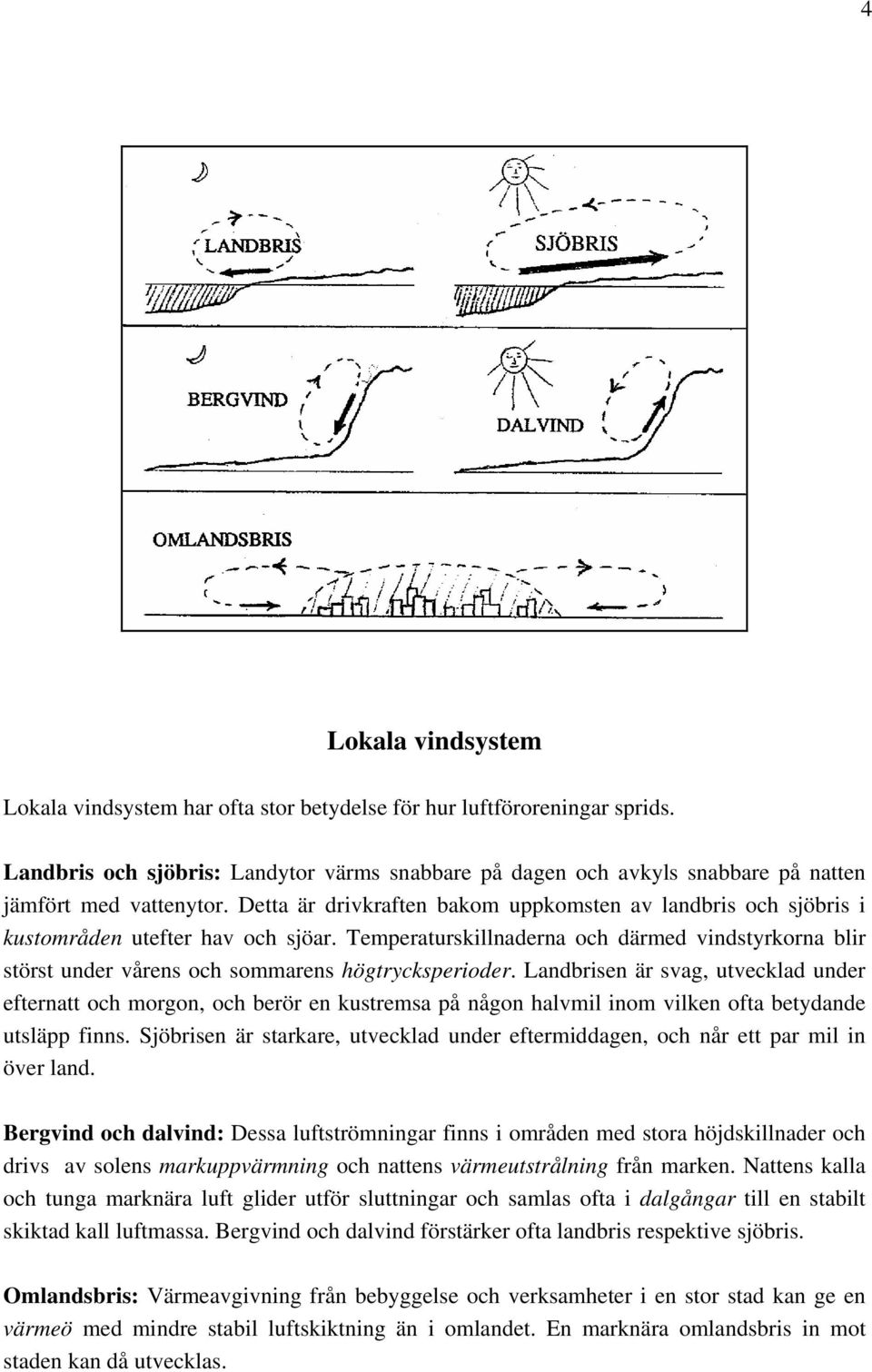 Detta är drivkraften bakom uppkomsten av landbris och sjöbris i kustområden utefter hav och sjöar.