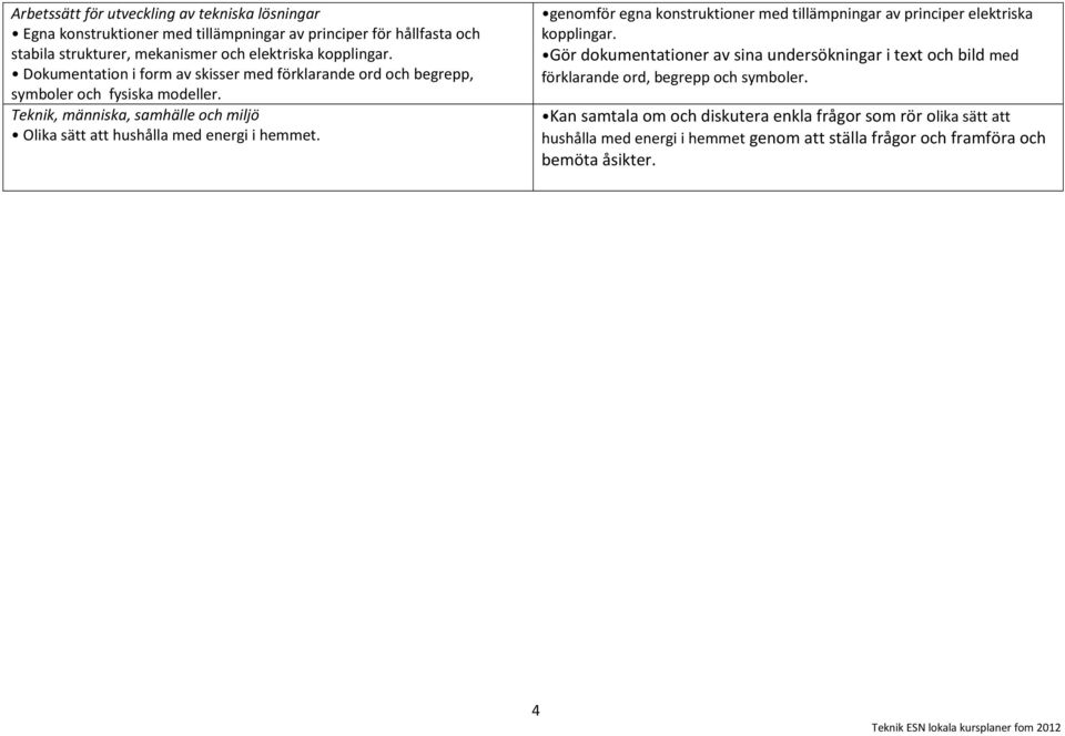 genomför egna konstruktioner med tillämpningar av principer elektriska kopplingar.