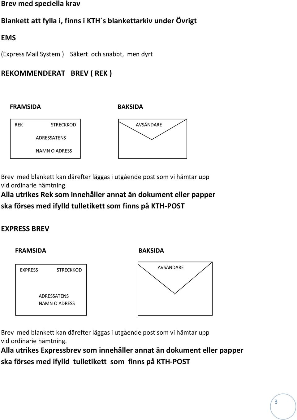 INFORMATION FRÅN KTH-POST - PDF Gratis nedladdning