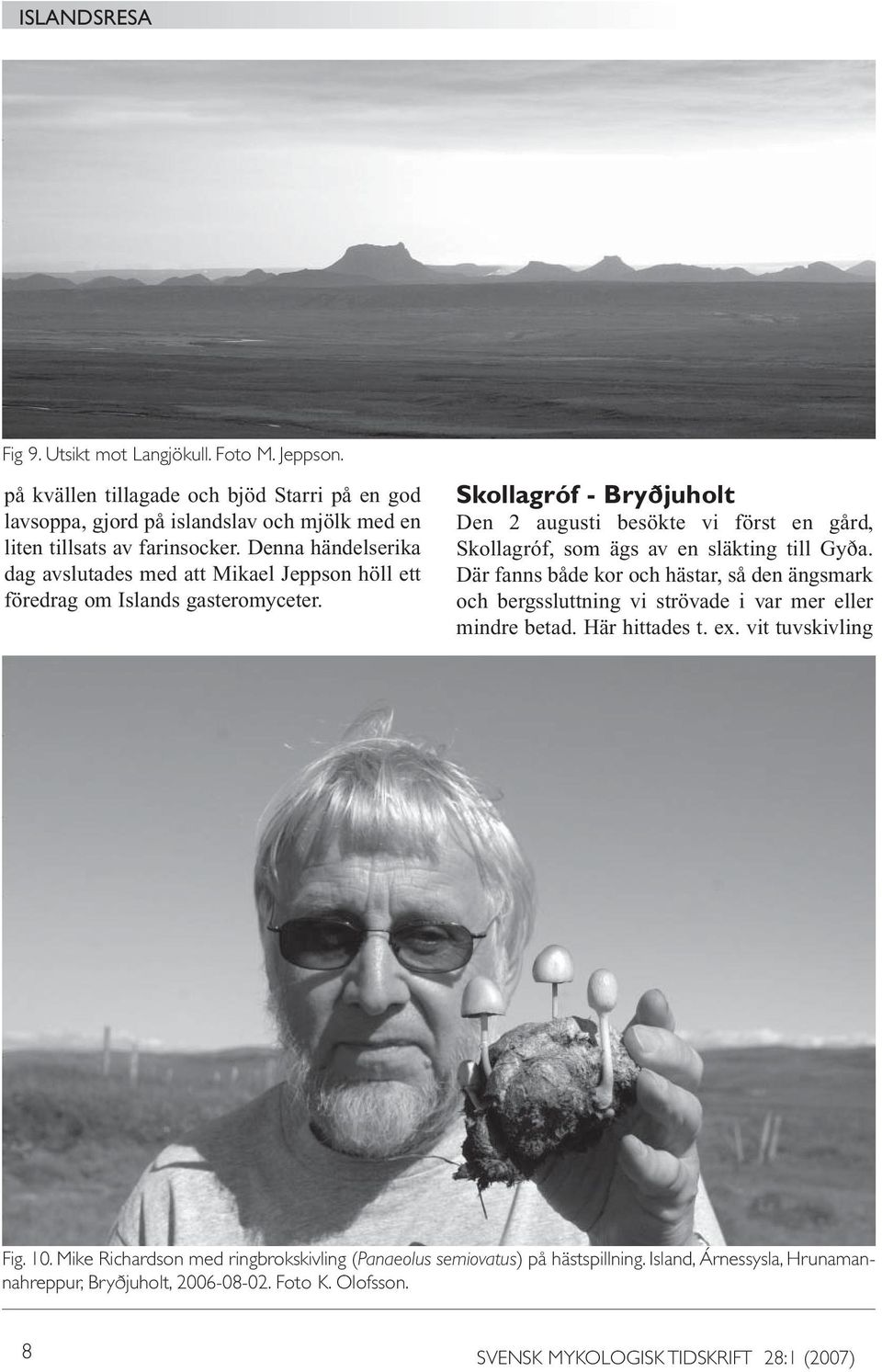 Skollagróf - Bryðjuholt Den 2 augusti besökte vi först en gård, Skollagróf, som ägs av en släkting till Gyða.