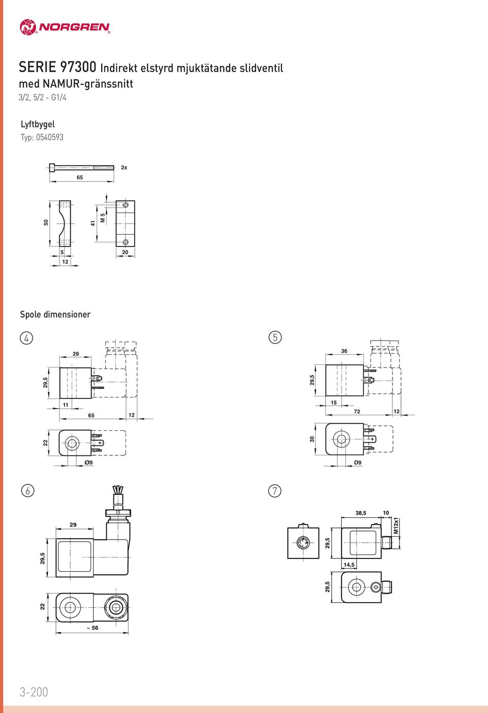 05059 65 x 5 0 8,5 0 9,5,5 9,5 50 M 5 Spole