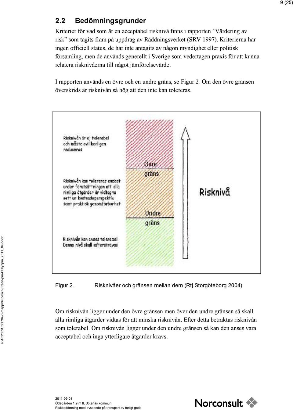 till något jämförelsevärde. I rapporten används en övre och en undre gräns, se Figur 2.