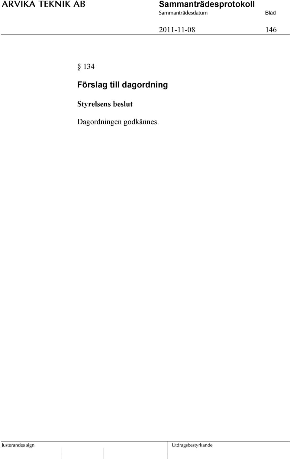 dagordning