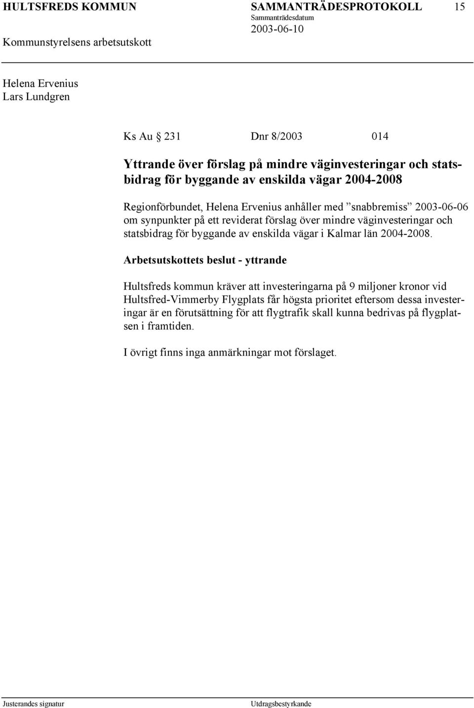 enskilda vägar i Kalmar län 2004-2008.