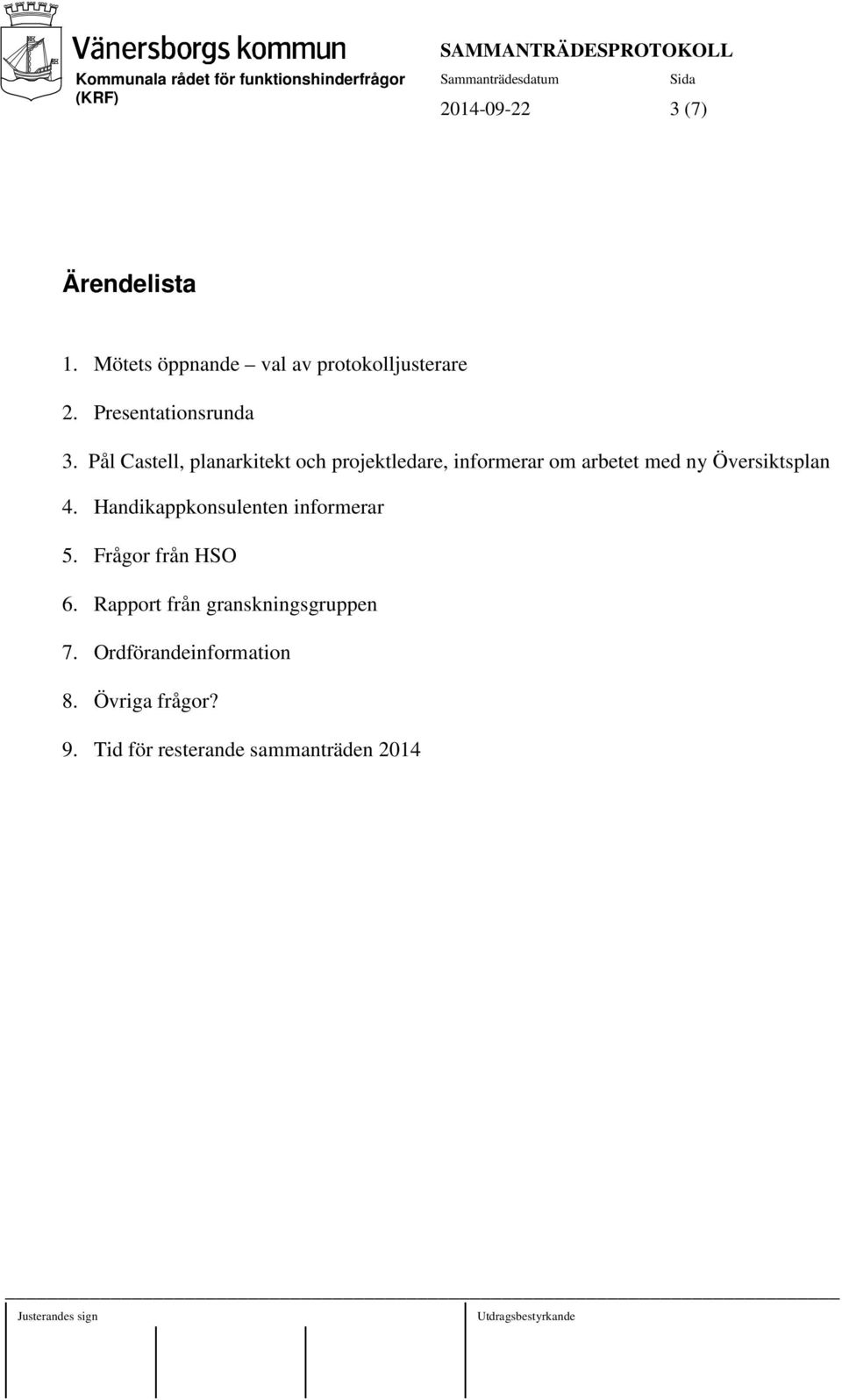 Pål Castell, planarkitekt och projektledare, informerar om arbetet med ny Översiktsplan 4.