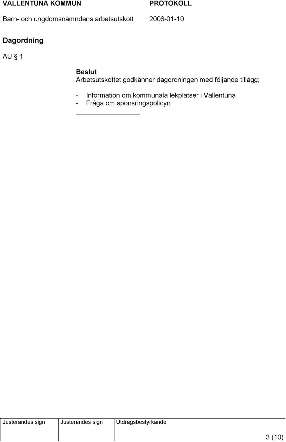 tillägg; - Information om kommunala