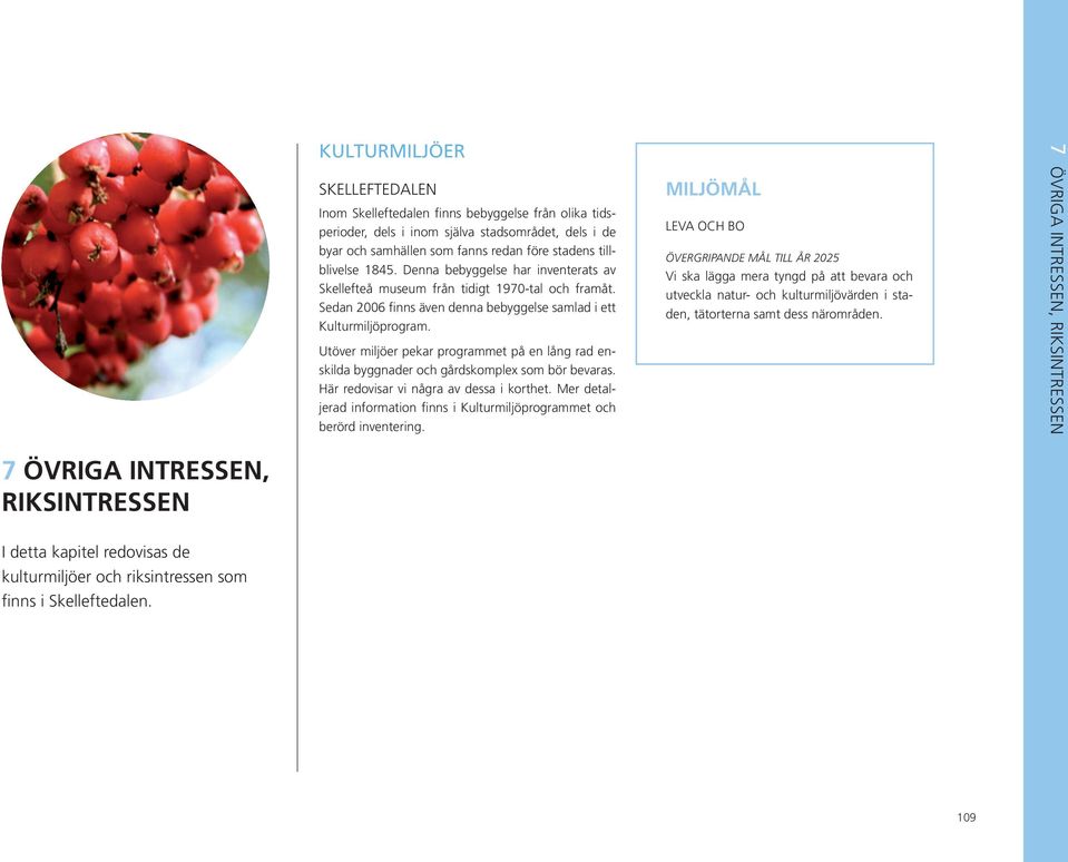 Utöver miljöer pekar programmet på en lång rad enskilda byggnader och gårdskomplex som bör bevaras. Här redovisar vi några av dessa i korthet.