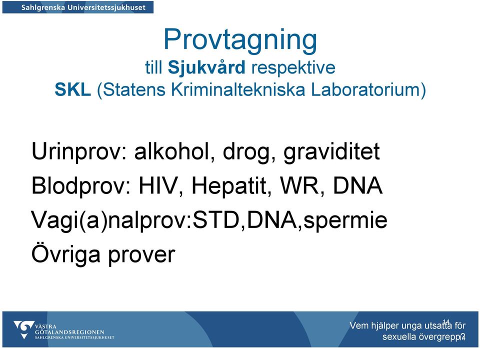 drog, graviditet Blodprov: HIV, Hepatit, WR, DNA