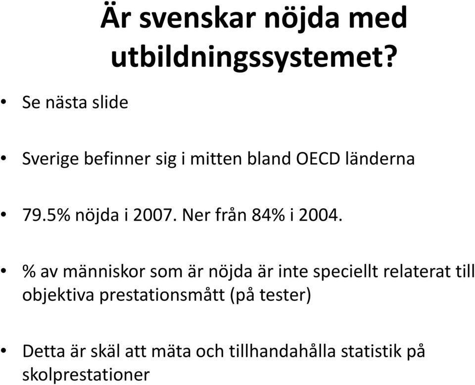 Ner från 84% i 2004.