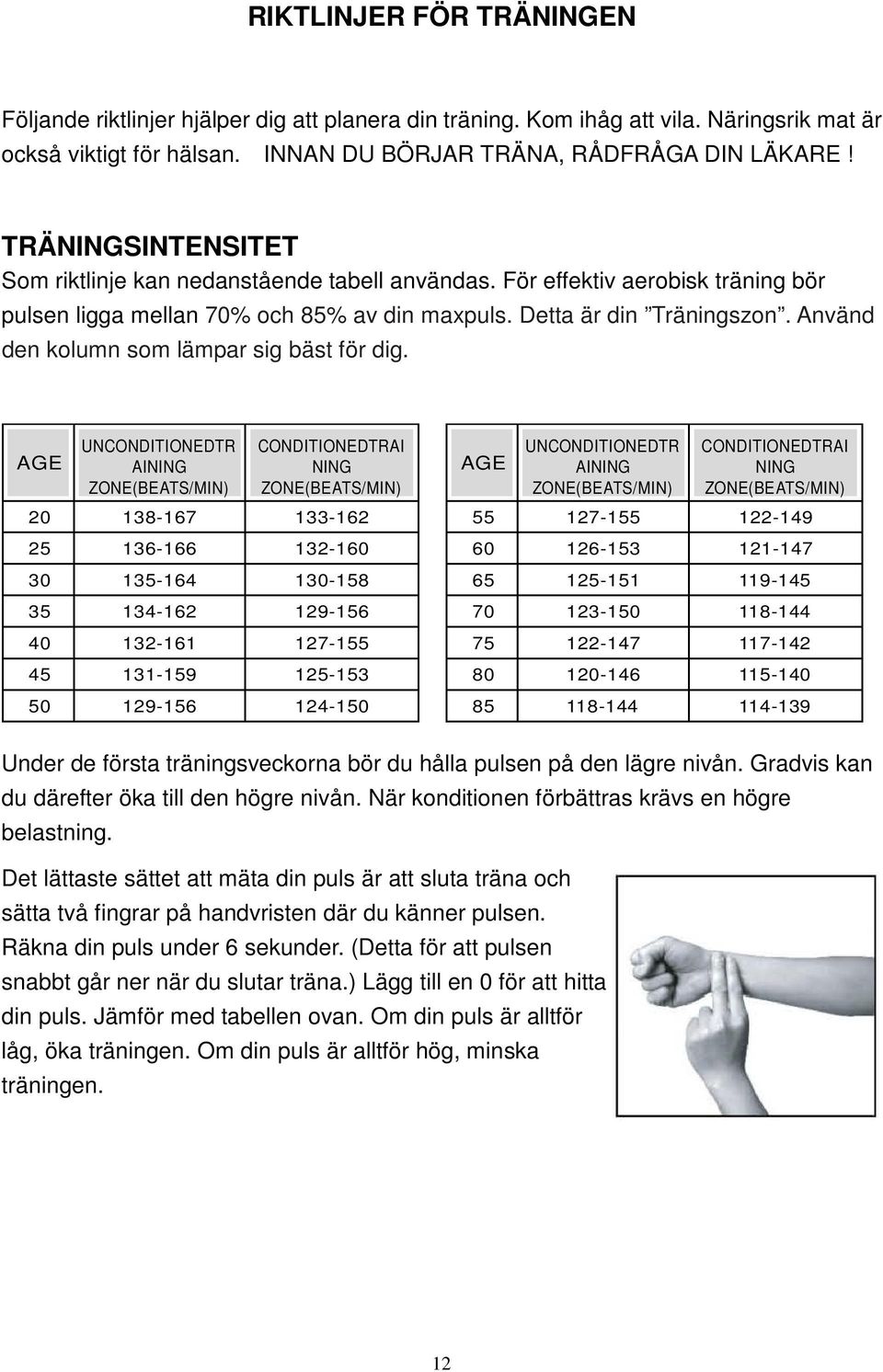 Använd den kolumn som lämpar sig bäst för dig.