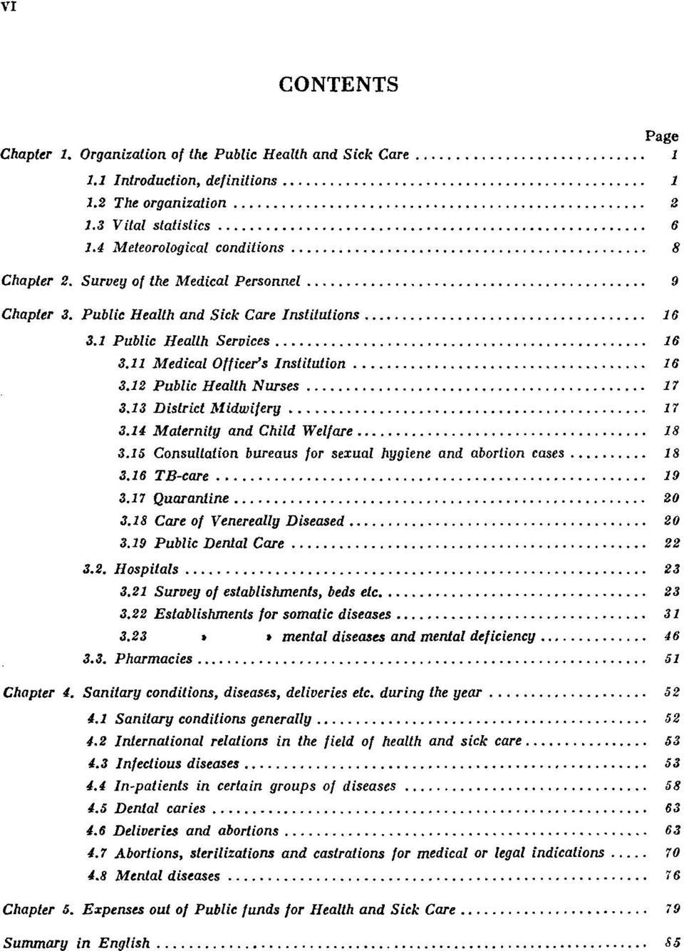 13 District Midwifery 17 3.14 Maternity and Child Welfare 18 3.15 Consultation bureaus for sexual hygiene and abortion cases 18 3.16 TB-care 19 3.17 Quarantine 20 3.