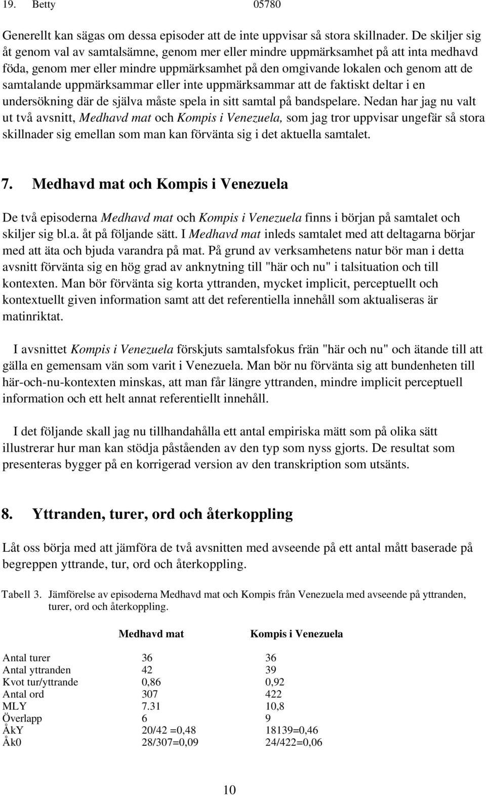 uppmärksammar eller inte uppmärksammar att de faktiskt deltar i en undersökning där de själva måste spela in sitt samtal på bandspelare.