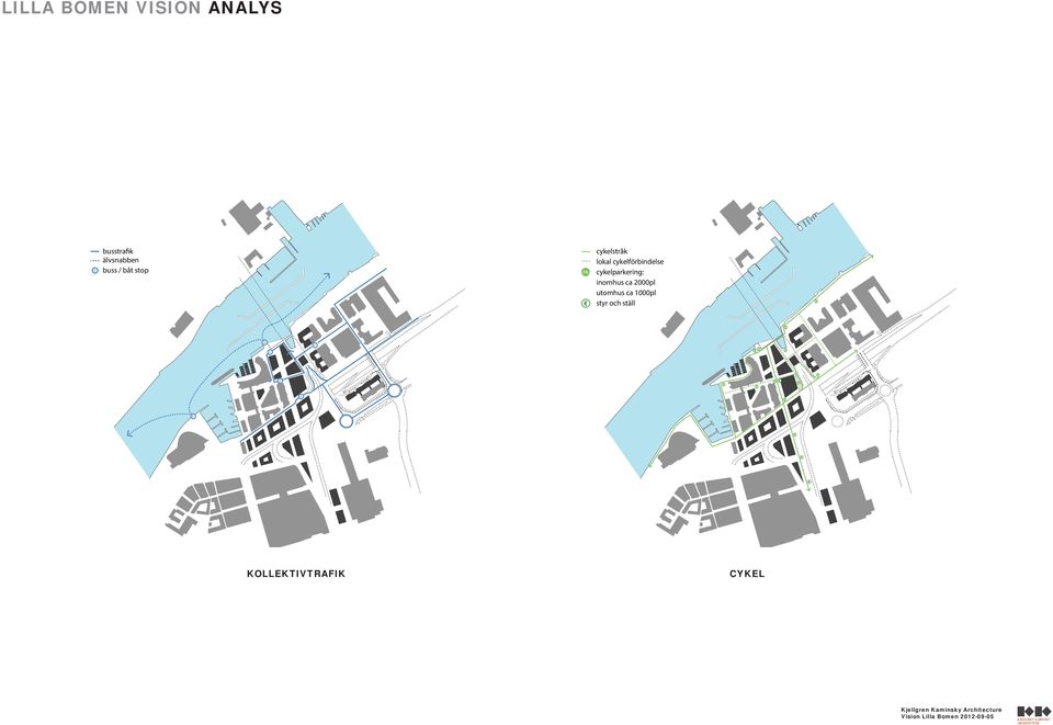 lokal cykelförbindelse cykelparkering: inomhus ca 2000pl