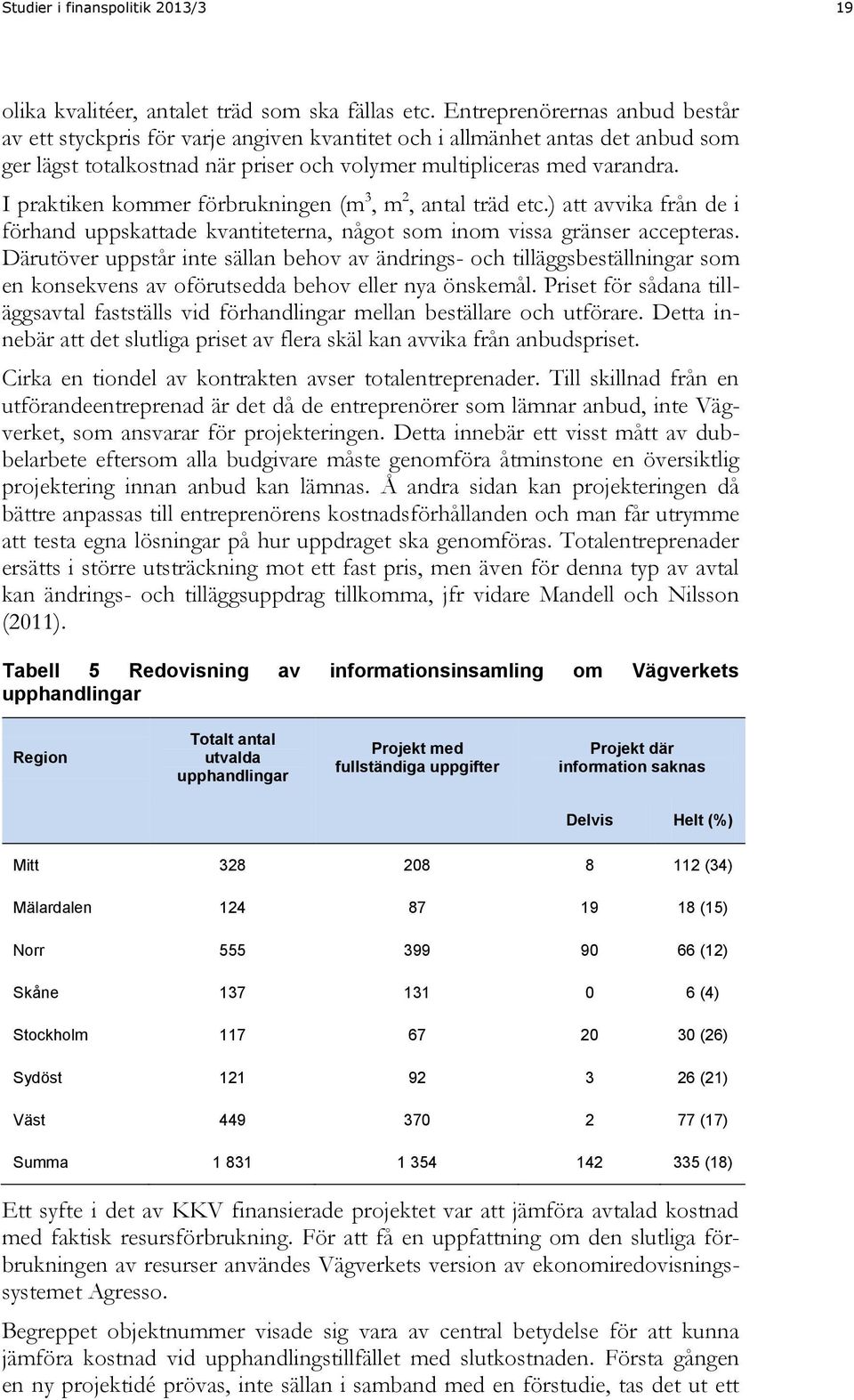 I praktiken kommer förbrukningen (m 3, m 2, antal träd etc.) att avvika från de i förhand uppskattade kvantiteterna, något som inom vissa gränser accepteras.