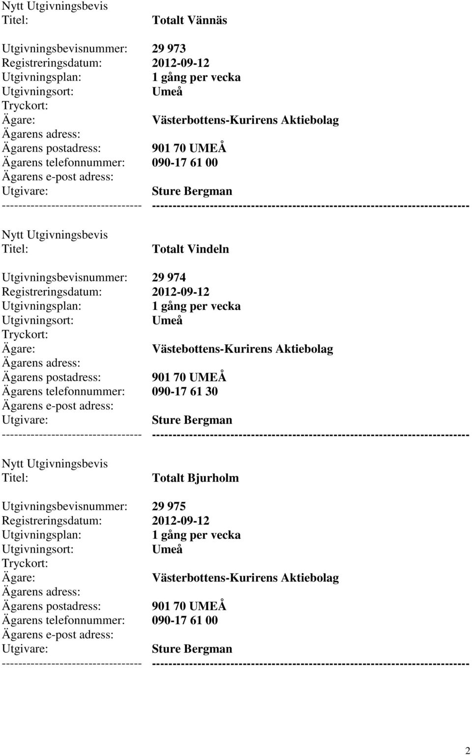 Västebottens-Kurirens