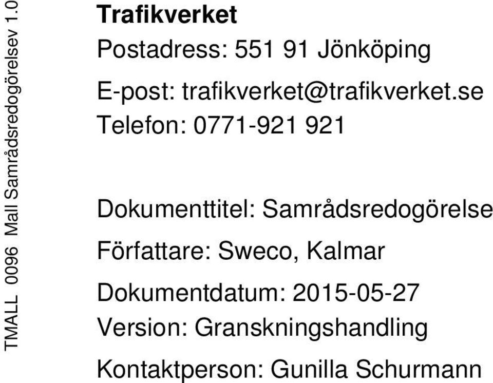 trafikverket@trafikverket.