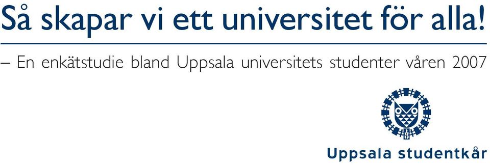 En enkätstudie bland