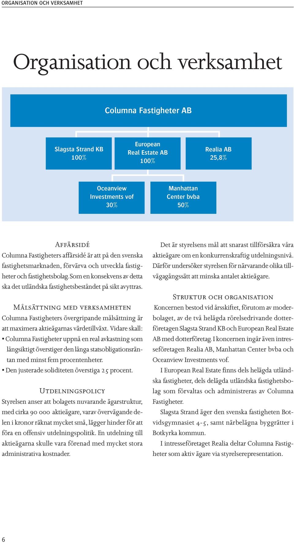 Som en konsekvens av detta ska det utländska fastighetsbeståndet på sikt avyttras.