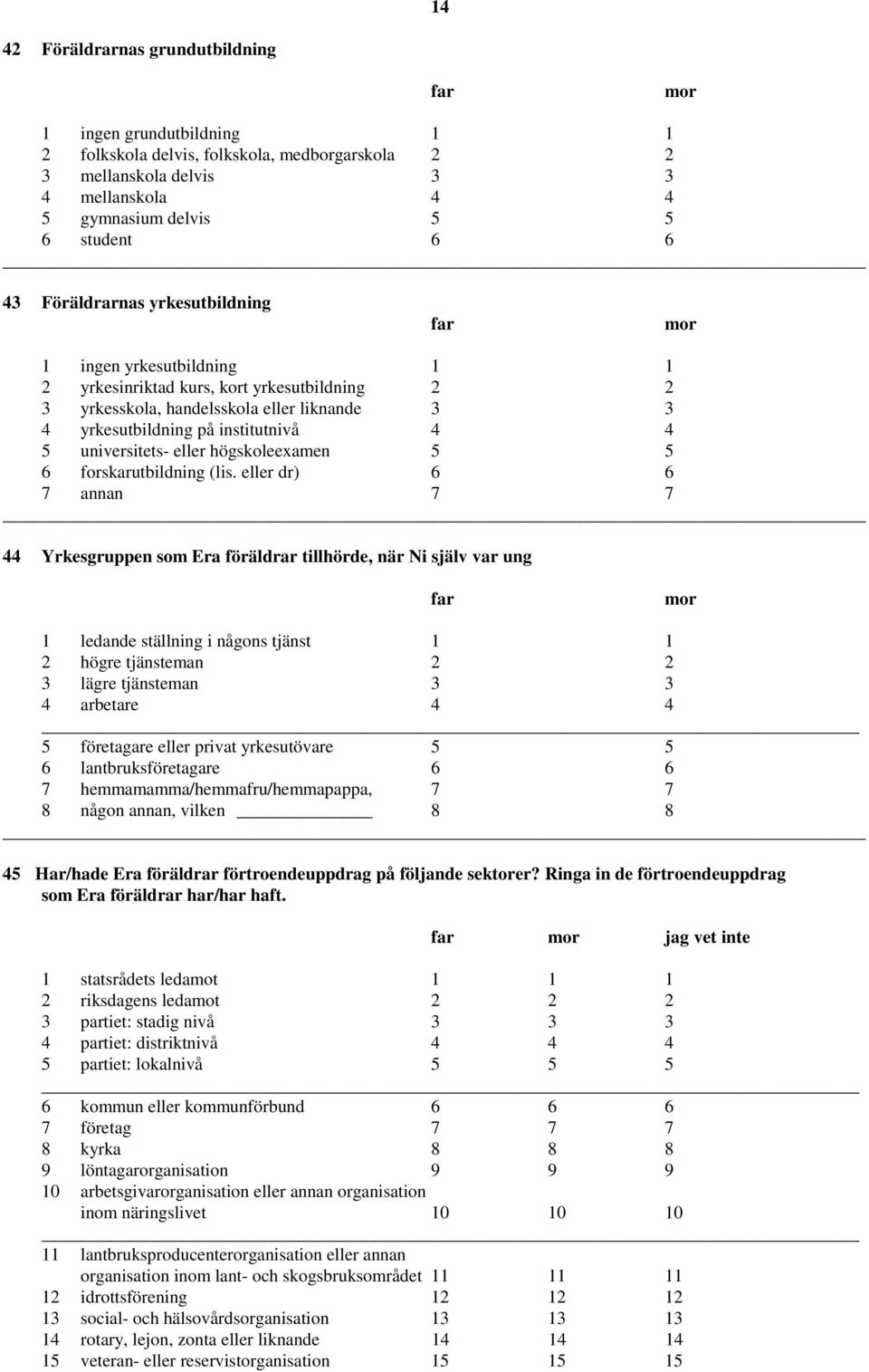 4 5 universitets- eller högskoleexamen 5 5 6 forskarutbildning (lis.