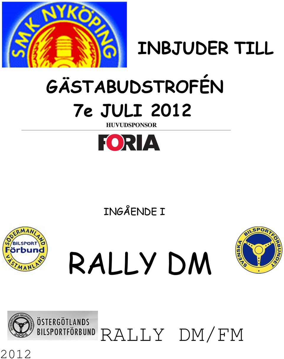 JULI 2012 HUVUDSPONSOR
