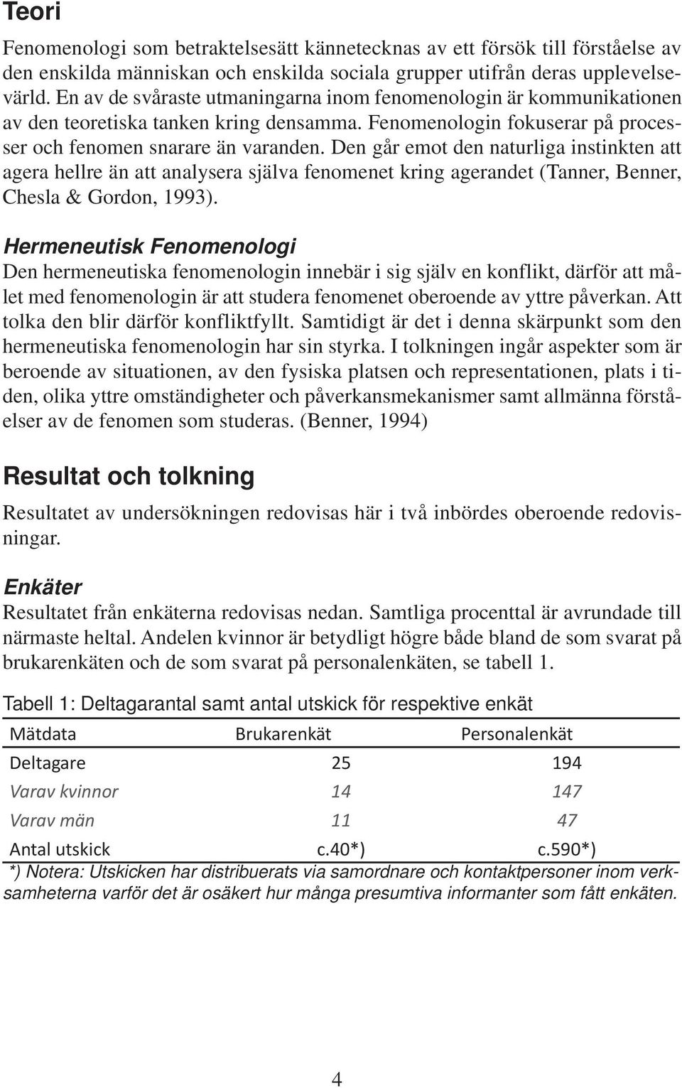 Den går emot den naturliga instinkten att agera hellre än att analysera själva fenomenet kring agerandet (Tanner, Benner, Chesla & Gordon, 1993).