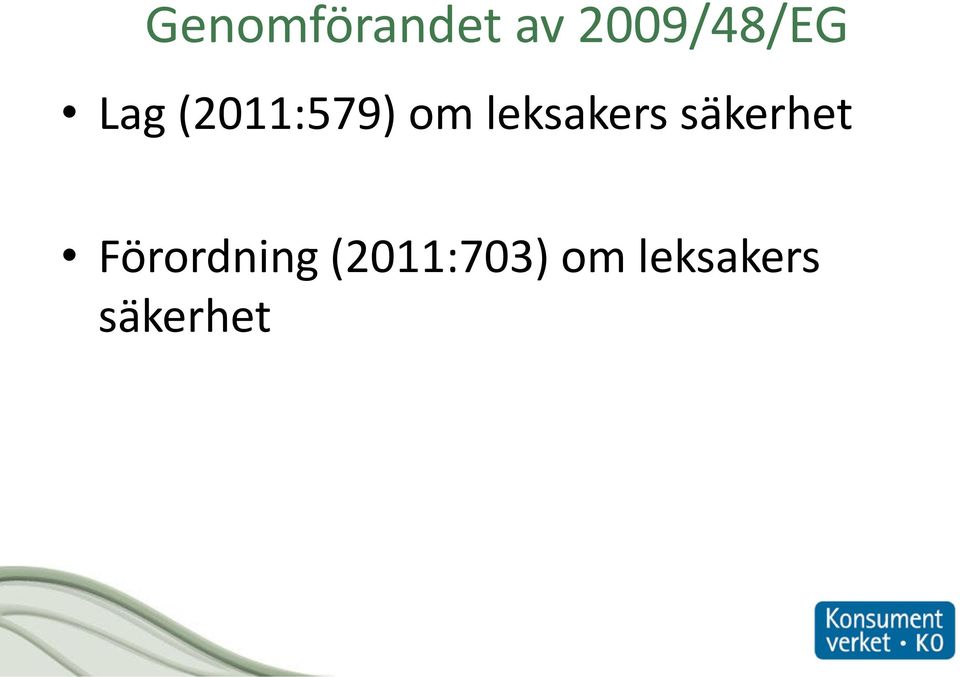 om leksakers säkerhet