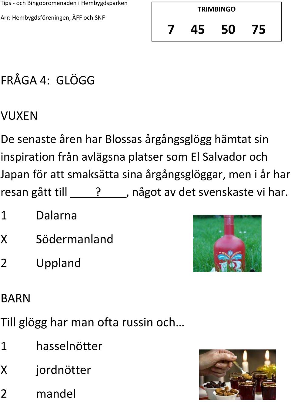 att smaksätta sina årgångsglöggar, men i år har resan gått till?, något av det svenskaste vi har.