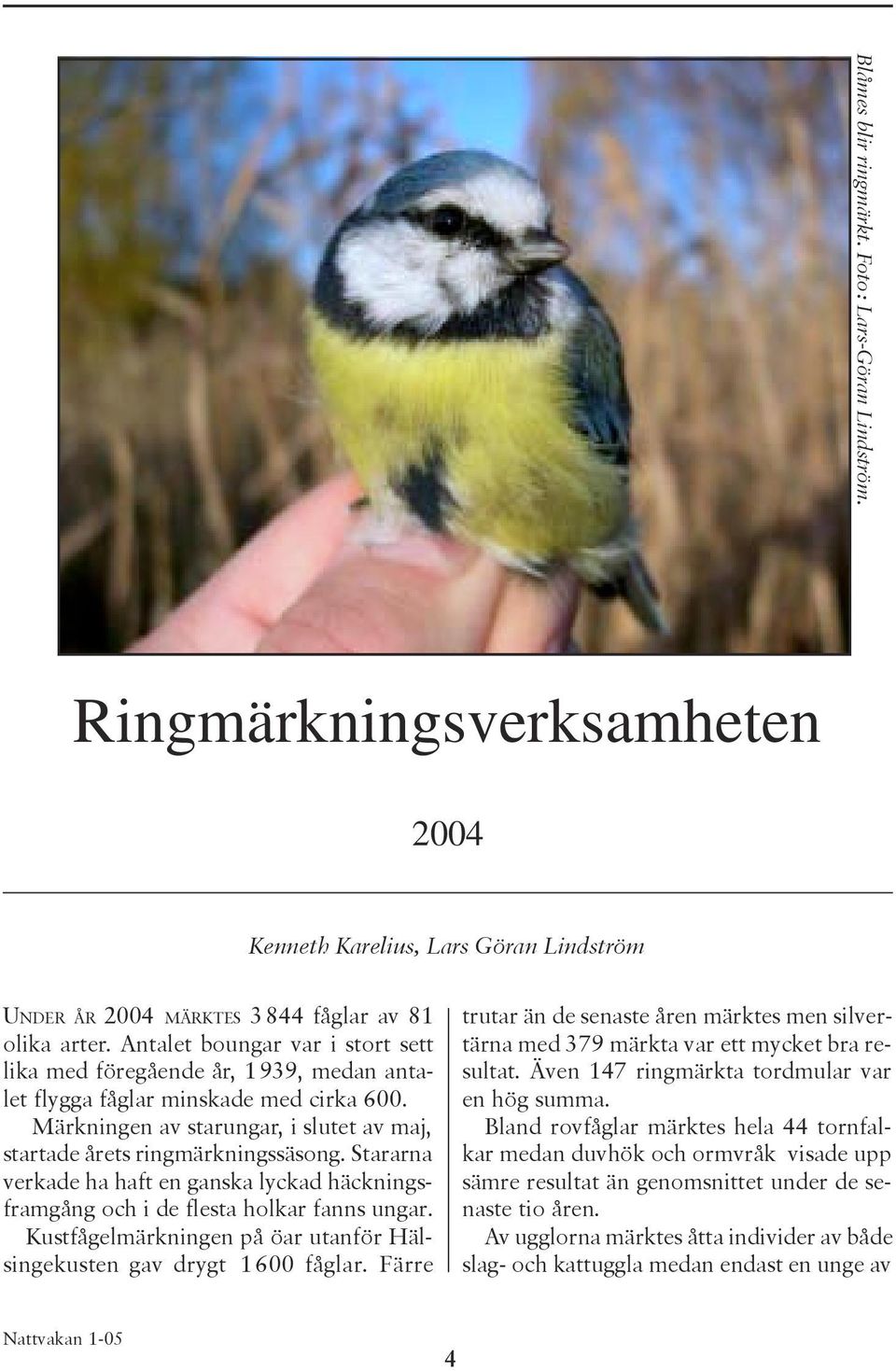 Stararna verkade ha haft en ganska lyckad häckningsframgång och i de flesta holkar fanns ungar. Kustfågelmärkningen på öar utanför Hälsingekusten gav drygt 1600 fåglar.