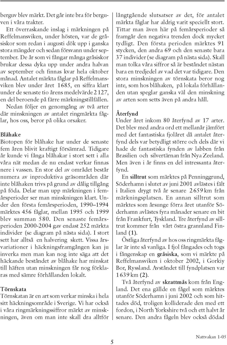 De år som vi fångar många gråsiskor brukar dessa dyka upp under andra halvan av september och finnas kvar hela oktober månad.