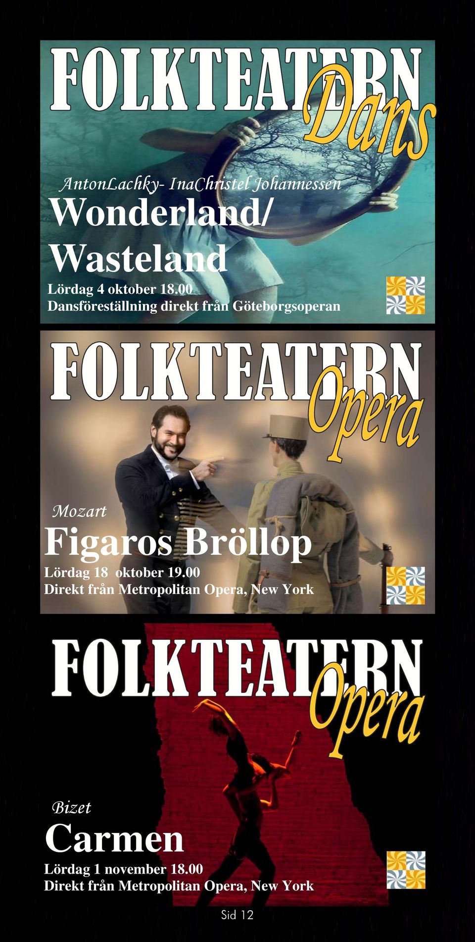 00 Dansföreställning direkt från Göteborgsoperan Mozart Figaros Bröllop