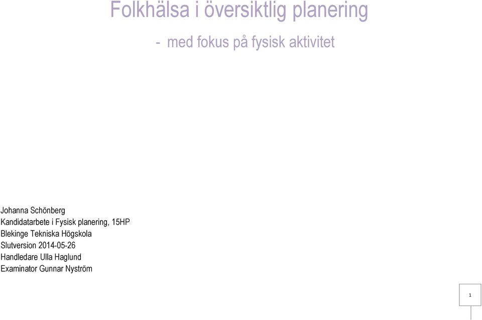 Blekinge Tekniska Högskola Slutversion 20140526