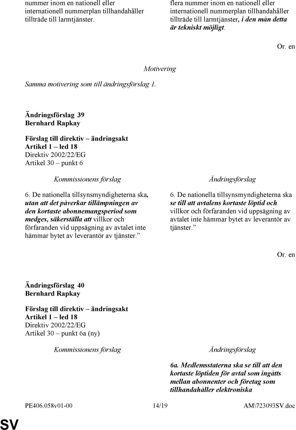 39 Bernhard Rapkay Artikel 1 led 18 Artikel 30 punkt 6 6.