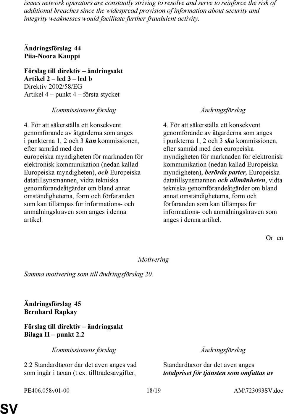 För att säkerställa ett konsekvent genomförande av åtgärderna som anges i punkterna 1, 2 och 3 kan kommissionen, efter samråd med den europeiska myndigheten för marknaden för elektronisk