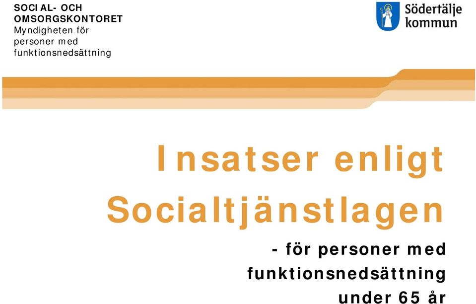 Insatser enligt Socialtjänstlagen - 