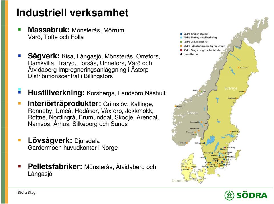 Landsbro,Näshult Interiörträprodukter: t Grimslöv, Kallinge, Ronneby, Umeå, Hedåker, Våxtorp, Jokkmokk, Rottne, Nordingrå, Brumunddal,