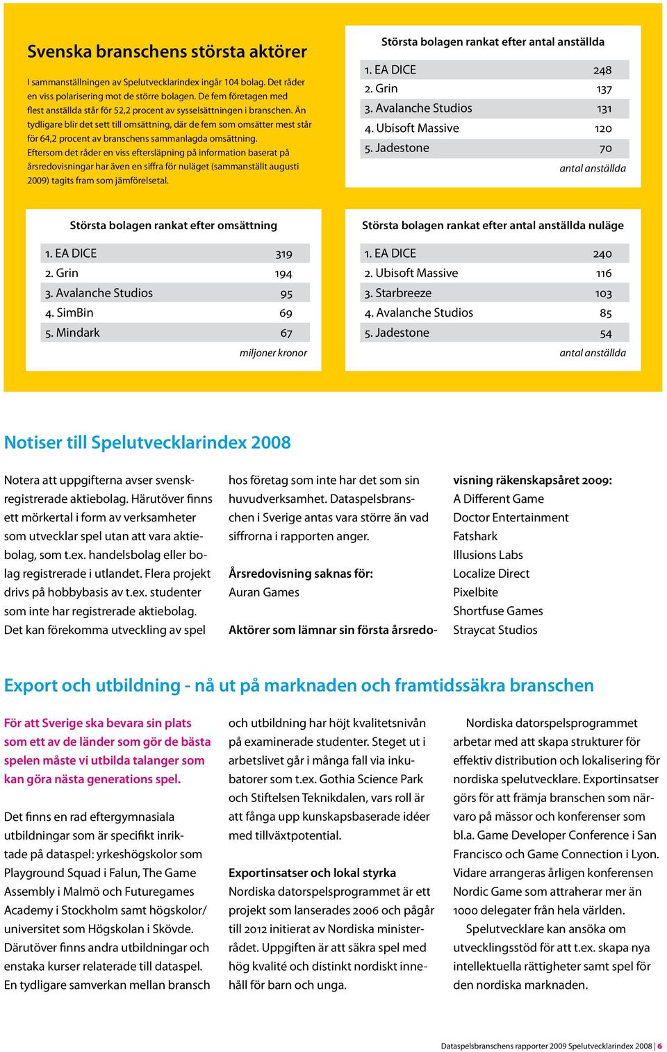 Än tydligare blir det sett till omsättning, där de fem som omsätter mest står för 64,2 procent av branschens sammanlagda omsättning.