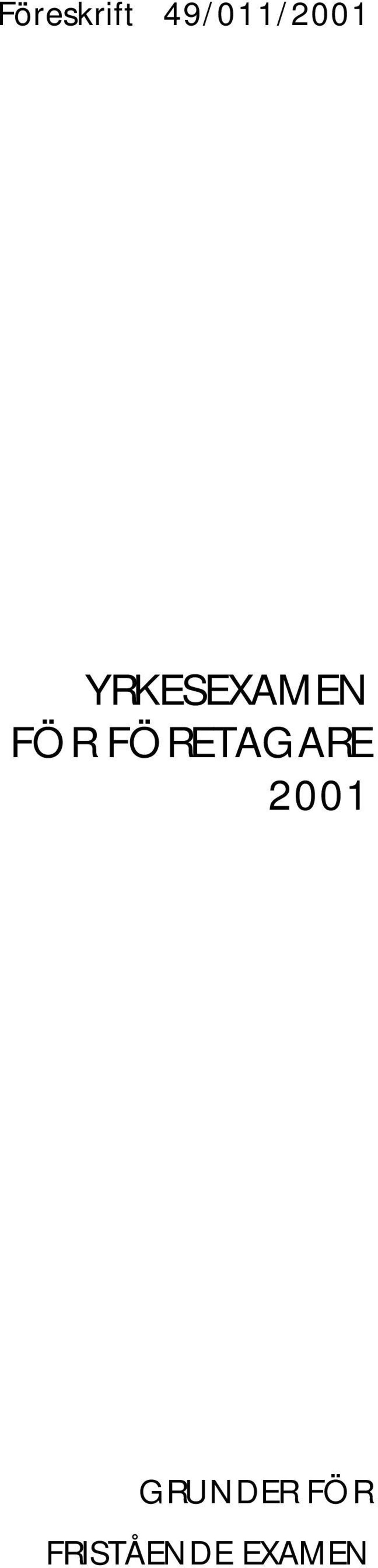 YRKESEXAMEN FÖR