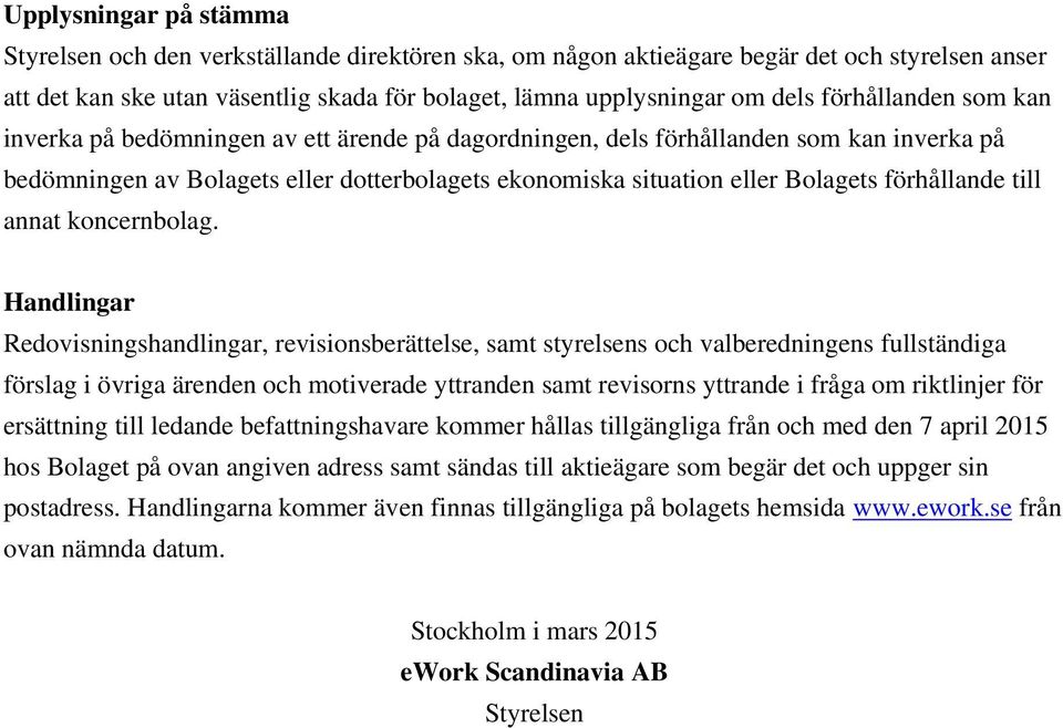 förhållande till annat koncernbolag.