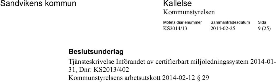 certifierbart miljöledningssystem