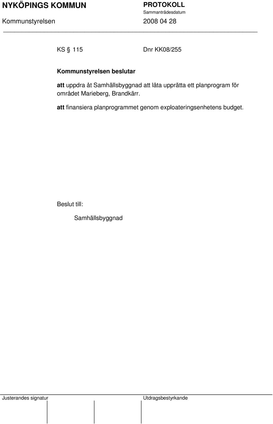 Marieberg, Brandkärr.