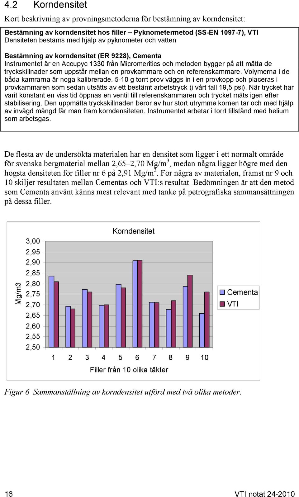 provkammare och en referenskammare. Volymerna i de båda kamrarna är noga kalibrerade.