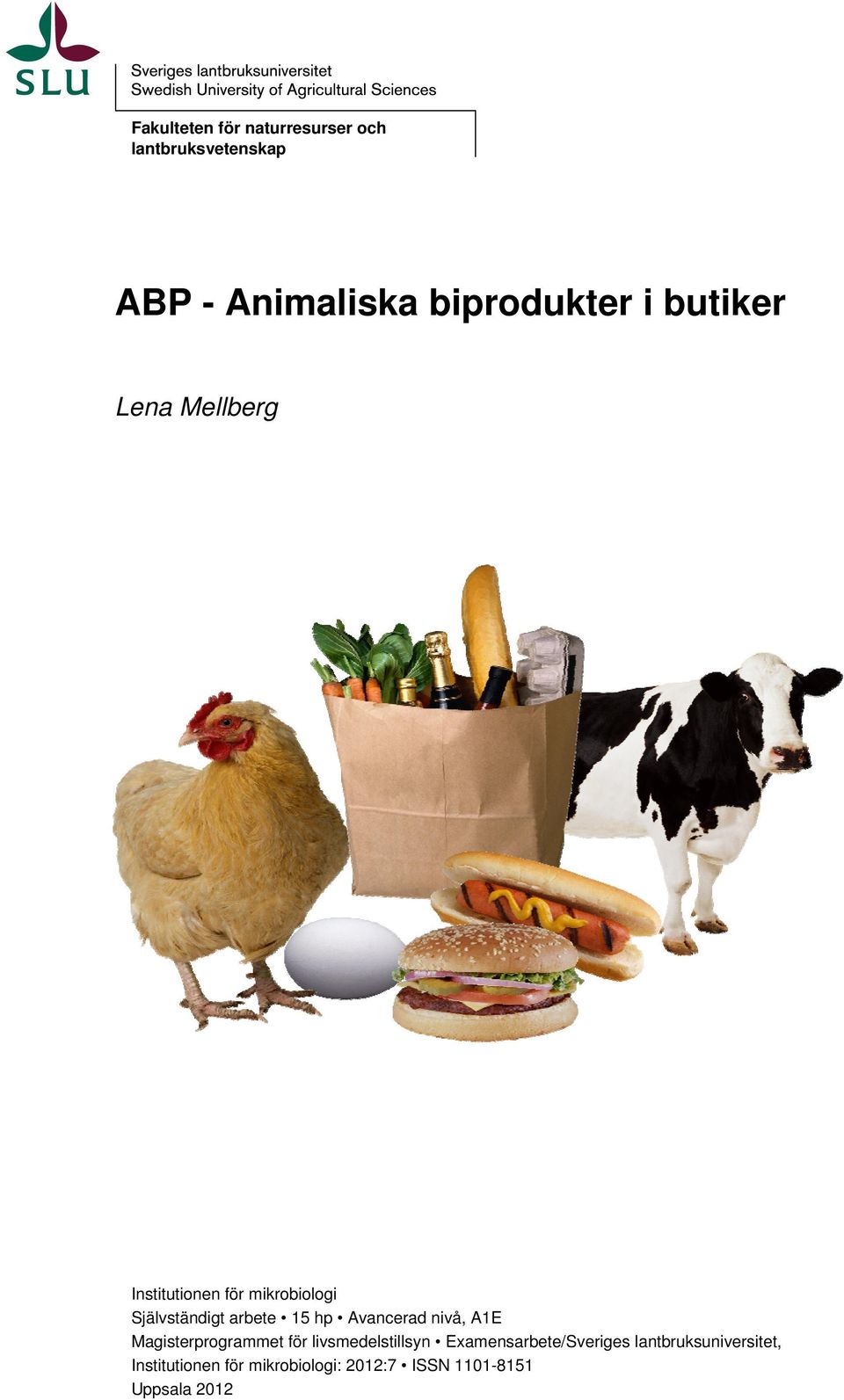 Avancerad nivå, A1E Magisterprogrammet för livsmedelstillsyn Examensarbete/Sveriges